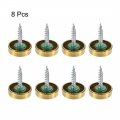 Uxcell Mirror Screws Decorative Cap Fasteners Cover Nails Electroplated Bright Golden 19mm 0 75 8pcs