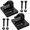 Hoypeyfiy 2 Pieces Tractor Bucket Grab Hook 15000lb Tow Rv Utv Truck Pickup 3 8 Inch Bolt-on Black