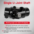 Single Universal Steering U Joint 5 8 36 Spline X 3 4 Dd 40cr Alloy Steel With Premium Needle Bearing Nickel Finish Vehicle