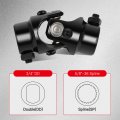 Single Universal Steering U Joint 5 8 36 Spline X 3 4 Dd 40cr Alloy Steel With Premium Needle Bearing Nickel Finish Vehicle