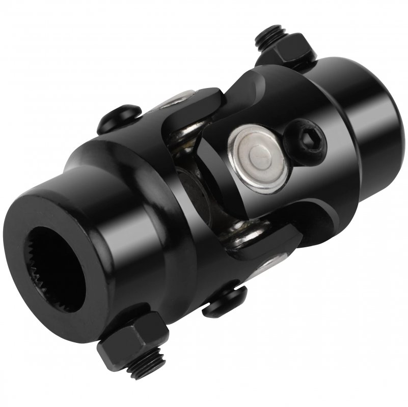 Single Universal Steering U Joint 5 8 36 Spline X 3 4 Dd 40cr Alloy Steel With Premium Needle Bearing Nickel Finish Vehicle