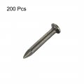Uxcell Hardware Nails Carbon Steel Point Tip Wall Cement Nail 20mm 0 8 3mm Rod Dia Bronze Tone 200pcs