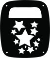 Jeeptails Stars Tail Lamp Light Covers For Jeep Wrangler Yj And Tj Black Set Of 2 