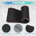 Uxcell Car Hand Sewn Steering Wheel Cover Stitch With Needle And Thread Universal Fit 14 6-15 2 Inch 37-38 5cm Diameter