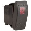 Contura Ii Soft Black 12 Volt 20 Amp Off On Rocker Switch Illuminated Red When Is 