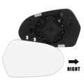 X Autohaux Car Rearview Mirror Glass Replacement With Backing Plate Heated Right Side Passenger For Audi A6 Quattro S6