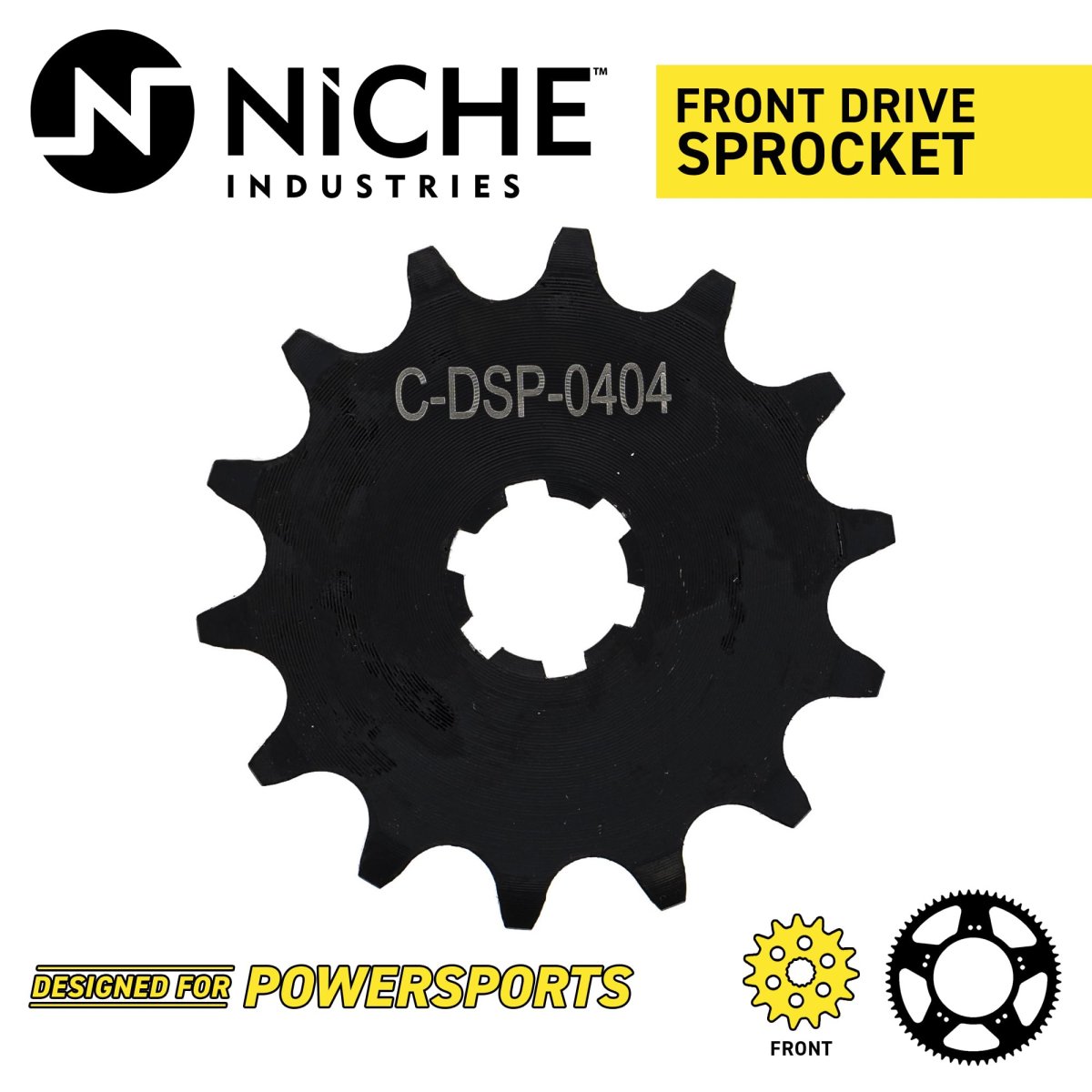 Niche 420 Pitch 14 Tooth Front Drive Sprocket For Kawasaki Z125 Pro 13144-0072