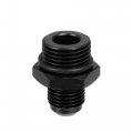 X Autohaux 2pcs Black 6an Male To M18 1 5mm Fitting Adapter Flare Union Coupler Fuel Oil Line Hose End Aluminum Alloy For Car