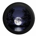 Pike Outdoors Full Color Moon In The Night Sky Over Ocean Spare Tire Cover Fits Suv Camper Rv Accessories Black 31 
