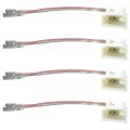 4pcs Car Door Speaker Wiring Harness Adapter Connector Plug Replacement Fit For 2014-2018 Mitsubishi Mirage 2002-2008 Montero