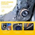 4pcs Car Door Speaker Wiring Harness Adapter Connector Plug Replacement Fit For 2014-2018 Mitsubishi Mirage 2002-2008 Montero