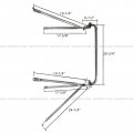 Door Mirror Bracket Arm Mount Stainless Passenger Side Fit 1988-2010 Freightliner Classic Xl Fla Flb Fld112 Fld112sd Fld120