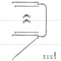 Door Mirror Bracket Arm Mount Stainless Passenger Side Fit 1988-2010 Freightliner Classic Xl Fla Flb Fld112 Fld112sd Fld120