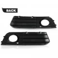 G-plus Front Bumper Fog Light Grille Grill Cover Pair Compatible With Audi A4 2009-2011 8kd807681 8kd807682