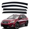 Lightronic Wv82709 Outside-mount Side Window Visor Deflector Vent Rain Guard Dark Smoke Auto Shade 4-pieces Set For Subaru 