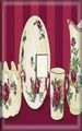Decorative Light Switch Plate Cover Red Rose Dinnerware 