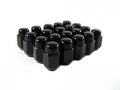 Ezaccessory 20 Black Acorn Lug Nuts 1 2 Thread Size 13 16 Hex 