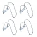 Uxcell Cross-connector Vertical Pipe Clip 4pcs Fit 1-5 8 42mm To 2-3 60mm Crossover Buckle Steel Cross Clamp For Greenhouse