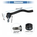 X Autohaux 2pcs Front Outer Tie Rod End Links Suspension Steering Es800357 Es800358 For Nissan Altima 2007-2015 Maxima