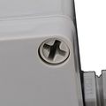 Waterproof Electric Junction Project Box With 6 Position Terminals White Gray Plastic And Metal Housing For 5 To 10mm Dia Wire