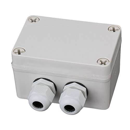 Waterproof Electric Junction Project Box With 6 Position Terminals White Gray Plastic And Metal Housing For 5 To 10mm Dia Wire