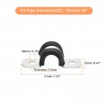 Uxcell 16pcs 10mm 3 8 Cable Clamp Rubber Pipe Strap Cushioned 304 Stainless Steel Hose U Shape Metal Tube Holder For Wire