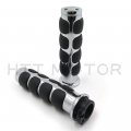 Httmt Custom Chrome 7 8 22mm Handlebar Grips Compatible With Hond Cbr 600 F3 F4i 929 954 1000 Rr