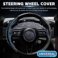 Cartist Steering Wheel Cover 2 Setsbon Fiber Car For Men Women Anti-slip Comfortable Grip Durable Universal Fit 99 Car Black