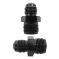 6an Male To 5 8-18 And 11 16-18 Inverted Flare Adapter Fitting Connector Aluminum For Gm Pumps Rack Black