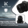 6an Male To 5 8-18 And 11 16-18 Inverted Flare Adapter Fitting Connector Aluminum For Gm Pumps Rack Black