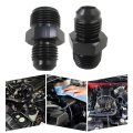 6an Male To 5 8-18 And 11 16-18 Inverted Flare Adapter Fitting Connector Aluminum For Gm Pumps Rack Black