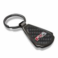 Ipick Image Compatible With Ford F-150 Fx4 Off Road Real Black Carbon Fiber Gunmetal Metal Teardrop Key Chain