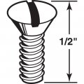 Prime-line Mp9191 Wall Plate Screws 6-32 X 1 2 In Steel Construction White Oval 100 Pack