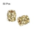 Knurled Insert Nuts 50pcs M3 X 5mm L Od 3d Printing Brass Female Threadeds Heat Set Insert Embedment
