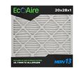 Eco-aire 20x28x1 Merv 13 Pleated Air Filter Box Of 6 
