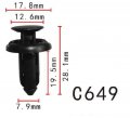 Autobahn88 Trim Panel Clip Compatible With Honda Oem 90505-sx0-003 Pack Of 20