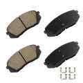 D1295 Front Disc Brake Pad Set With Hardware For Hyundai Sonata Tucson And Kia Cadenza Rondo Soul Ev Sportage Ceramic Pads 