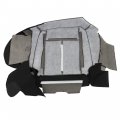 Waltyotur Driver Bottom Perforated Leather Seat Cover Black Replacement For Expedition 2007-2014