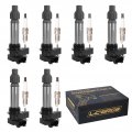 Set Of 6 Ignition Coil Pack And Spark Plugs For Gmc Acadia Terrain Chevy Traverse Impala Equinox Malibu Cadillac Srx Buick 