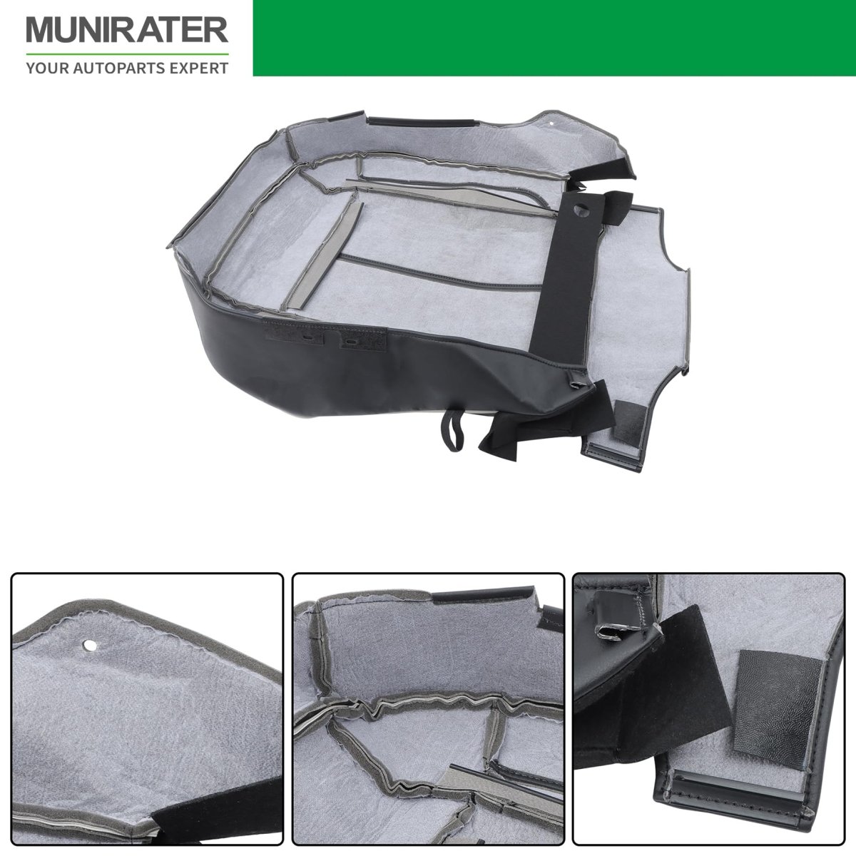 Driver Side Bottom Leather Seat Cover Replacement For H-3 Sport Utility 4-door 2006-2010