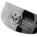 Httmt For H-d Xl Xlh Fxr Fx Chrome Gear Skull 7 Inches Headlight Visor Heavy Duty Thick P N Mt325-014a-cd-new