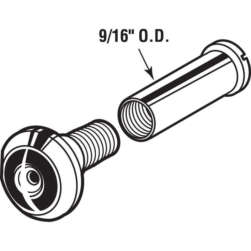 Mp4244 Door Viewer 200 Degrees 9 16 In Solid Brass Single Pack