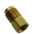 Brass Brake Line Adapter Male 1 2 20 To Female 3 8 24 Inverted Flare For 16 In Sae Thread Ad4 
