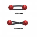 X Autohaux 4 Set Umbrella Type Universal Bumper Quick Release Front Rear Fasteners Red