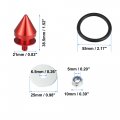 X Autohaux 4 Set Umbrella Type Universal Bumper Quick Release Front Rear Fasteners Red