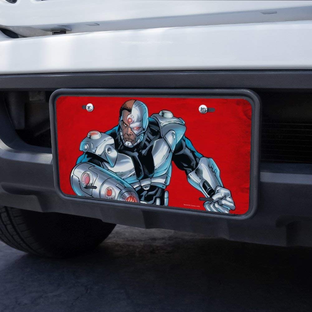 Graphics More Justice League Cyborg Character Novelty Metal Vanity Tag License Plate
