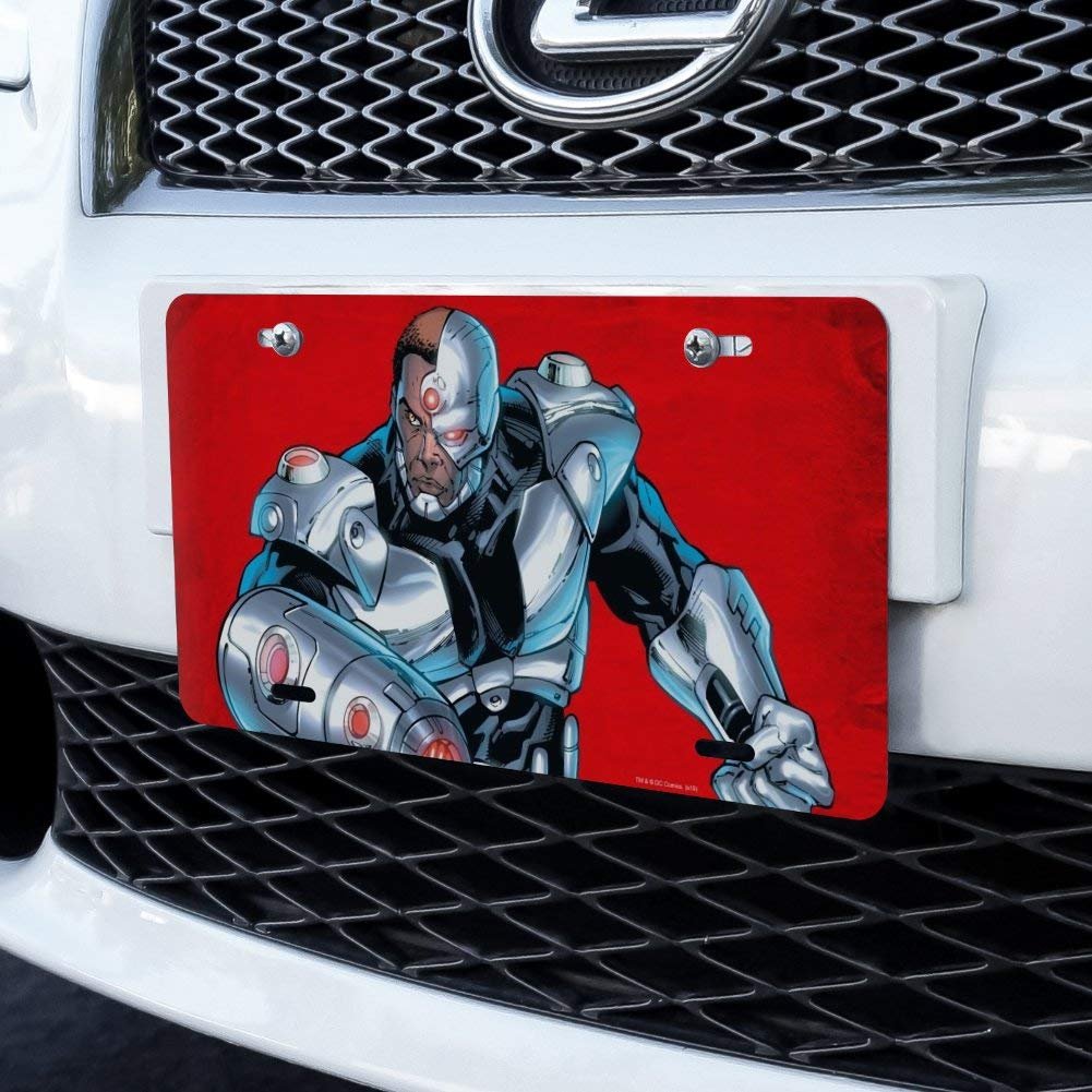 Graphics More Justice League Cyborg Character Novelty Metal Vanity Tag License Plate