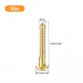 Uxcell Wood Screws M3 5 X 25mm Slotted Round Head Brass Self-tapping Woodworking Screw 40 Pcs