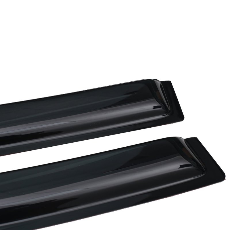 Lightronic Wv94716 Outside-mount Side Window Visors Deflector Vent Rain Guard Dark Smoke Shatterproof Auto Shade 4-pieces Set