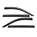 Lightronic Wv94716 Outside-mount Side Window Visors Deflector Vent Rain Guard Dark Smoke Shatterproof Auto Shade 4-pieces Set 